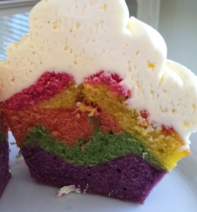 Rainbow Cupcake Inside